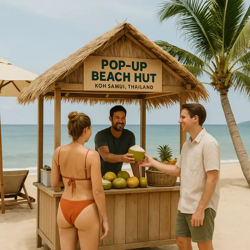 Coconut Canvas Beach Kiosk highlight 2